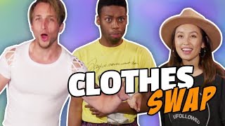 EXTREME CLOTHES SWAP CHALLENGE Squad Vlogs [upl. by Nnaihs113]