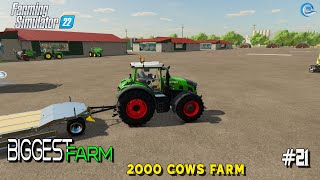 Upgrade My Farm With 2000 COWS  21  Farming Simulator 22  Nevarland Farm  Fs22timelapse [upl. by Clementius512]