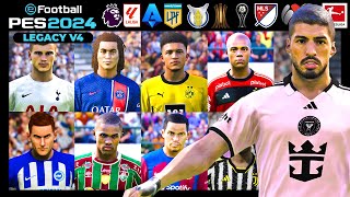 PES 2024 LEGACY V4  Option File PES 2021 actualizado al 2024  Tutorial PS4  PS5  PC [upl. by Ebert]