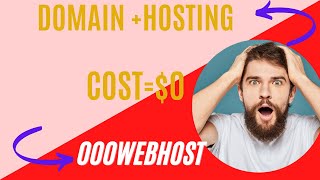 How to Get a Free Domain Name amp Hosting from 000Webhost in 2022  NO MONEY [upl. by Ardnad163]