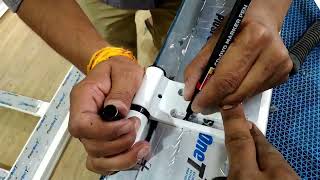 How To Assemble 3D Hinges In UPVC Door 🚪 Danishupvc upvc door lucknow explore [upl. by Ahsiram]