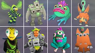 My Singing Monsters Costumes Vs RealLife VS Game Characters  MSM [upl. by Neela]