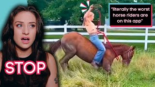 TIKTOK IS FULL OF TERRIBLE EQUESTRIANS [upl. by Knutson]