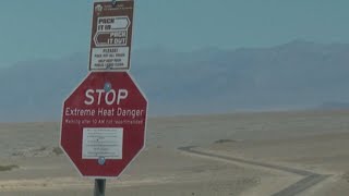 Death Valley National Park reaches 128 degrees motorcyclist died from heat exposure [upl. by Roosnam773]