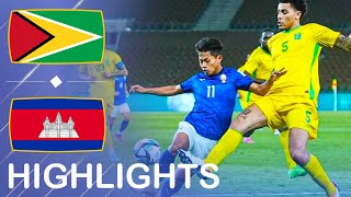 Guyana vs Cambodia  Highlights 1080p Nation Friendly Match 27032024 [upl. by Ragland686]