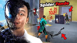 New Spider Character is Op 🔥 26 Kills Solo Vs Squad Gameplay  Free Fire Max [upl. by Alyaj]