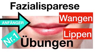 Nr1 Gesichtslähmung verbessern 4 Übungen für Lippen  Wangen Fazialisparese AnfängerDehnungen [upl. by Doownelg]