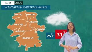 Hanoi Weather Forecast 04102024  Ngô Thị Thu Hà [upl. by Cohby332]