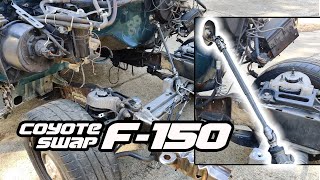 Installing Steering in Our Crown Vic Coyote Swap F150 [upl. by Voorhis]