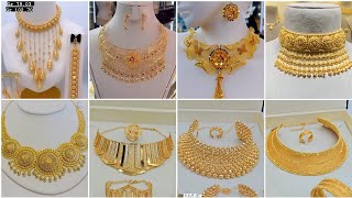 Latest 22k Gold Bridal Choker Set With Weight  Luxury Bridal Necklace Sets  Royal Gold Jewelry Set [upl. by Emily]