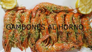 GAMBONES AL HORNO Receta fácil para Navidad 2019 [upl. by Dranek390]