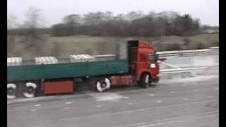 Hilti Crash barrier test truck [upl. by Esiuqram104]