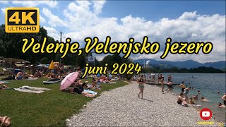 Velenje  Velenjsko jezero plaža  Slovenia 30062024 [upl. by Ynots722]