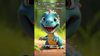 Top 5 Dinosaurier mit den längsten Hälsen KinderHitsTV [upl. by Llehsem]