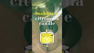 How do I make a Citronella Candle 🚫 🐝 [upl. by Fugere]