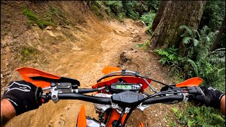 Solo Ride at Walker Valley on KTM 150 xcw [upl. by Lina]