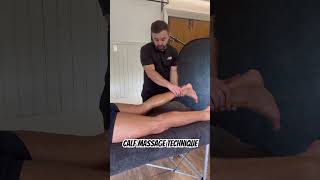 Technique tip for treating the calf stretchtherapist massage mobility calfpain gym physio [upl. by Bendix]