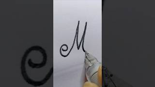 How to write capital M ✨ Hand Writings handwriting calligraphy font [upl. by Mossman]