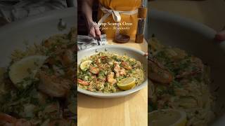 🦐 Shrimp Scampi Orzo  30Minute OnePan Dinner Recipe shorts dinnerideas [upl. by Ynamreg581]