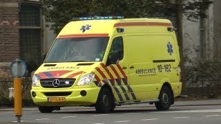 Dutch ambulance responding code 3 [upl. by Kcirtapnaes716]