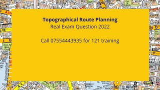 Real exam question May2022 TFL topographical test City amp Rotherhithe Tunnel route [upl. by Ide81]