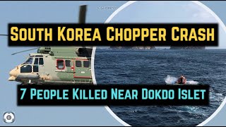 South Korea Helicopter Crash  7 People Killed Near Dokdo Islet [upl. by Ecyak]