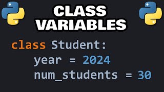 Python CLASS VARIABLES explained easy 🎓 [upl. by Whitcher]