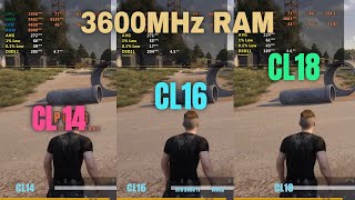 CL14 vs CL16 vs CL18 3600mhz RAM DDR4 [upl. by Ranip970]