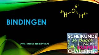 bindingen in de scheikunde ionbinding atoombinding vanderwaals waterstofbrug iondipool [upl. by Aizahs]