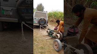 Diesel Engine Start With 4×4 jeep Most Powerfull trending shorts viralvideo [upl. by Aleras249]