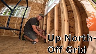 A Weekend Homestead SCARE and update on the DIY Tiny Cabin Bunkhouse [upl. by Eatnoid]