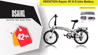 Reention Rapier IRIII Folding Ebike Bending Battery 36V 87Ah 10Ah 102Ah 105Ah Carrera Crosscity [upl. by Epilihp]