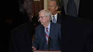 Mitch McConnell freezes during press conference shorts [upl. by Hawken]