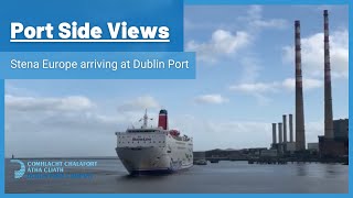 Stena Europe arriving at Dublin Port  February 2021 [upl. by Kcirderf]