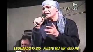 LEONARDO FAVIO  FUISTE MIA UN VERANO  CASABLANCA VIDEO Y MUSICA [upl. by Seyler]