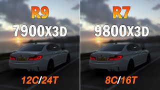 Ryzen 7 9800X3D vs Ryzen 9 7900X3D  Gaming Benchmarks and Test [upl. by Bourn456]