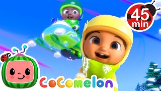 Nina VS Cody 🏁 Snow Race ❄️  CoComelon  Its Cody Time  Nursery Rhymes for Babies [upl. by Eseer]