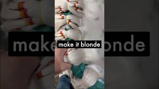 From Dark to Platinum Inside the Hair Factory Bleaching Process hairtok hairextensions [upl. by Melac]