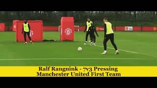 Ralf Rangnicks Manchester united gegenpressing training [upl. by Ebarta]