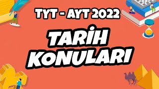 TYT  AYT 2022 Tarih Konuları Neler hedefekoş [upl. by Quita]