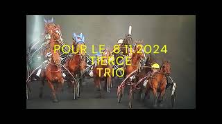 PRONOSTIC TIERCE EN 6 PMU MICOTURF DU 8112024 [upl. by Mclyman]