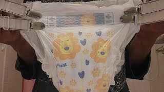 ABDL how to wear baby diapers as a adult [upl. by Eiramesor]