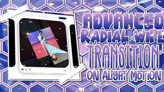 advanced radial wipe transition on alight motion  alight motion tutorials [upl. by Yracaz]