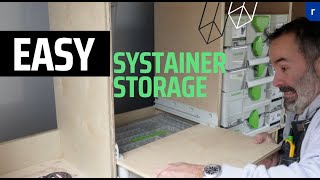 Easy Systainer Storage  Festool Sys3 Rails [upl. by Ecinev]