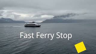 Fast Ferry Stop  How people commute on the coast in Northern Norway [upl. by Hatti]