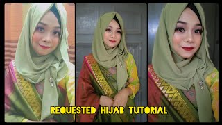 Most Requested Hijab tutorial to wear a SareeGownAbaya [upl. by Esilegna]