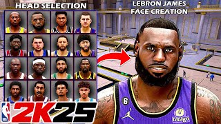 BEST LEBRON JAMES FACE CREATION NBA 2K25 HOW TO MAKE LEBRON JAMES IN NBA 2K25 [upl. by Kistner]