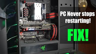 Pc keeps restarting FIX  Pc continuous restarting FIX [upl. by Auhsohey]