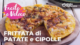 FRITTATA di PATATE e CIPOLLE  FACILE VELOCE e BUONISSIMA😍✨🥔🧅 [upl. by Phil]