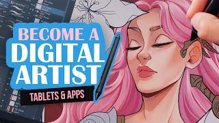 A Beginners Guide to Become a Digital Artist 💻✏️ Drawing Tablets amp Apps 2022 [upl. by Adlei]